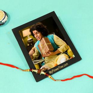 Divine Rudraksh Rakhi N Photo Frame