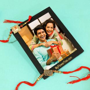 Fanciable Designer Rakhi N Photo Frame