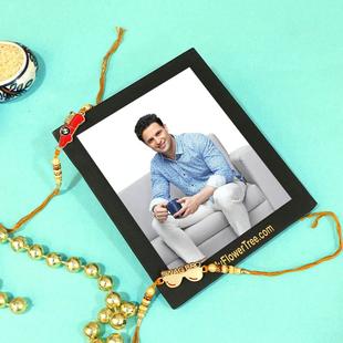 Handsome Designer Rakhi With Photo Frame