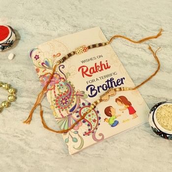 Bro rakhi sets N Greeting card treat