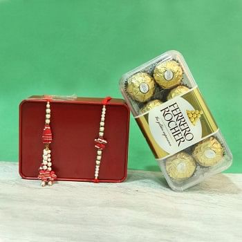 Beaded Ruby Lumba Ferrero Set
