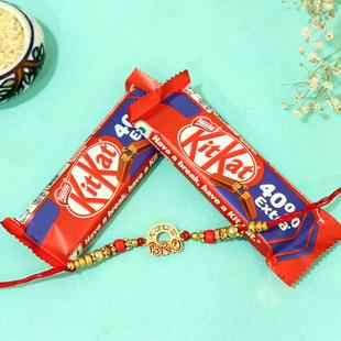 Alluring Kit Kat Bro Rakhi Combo