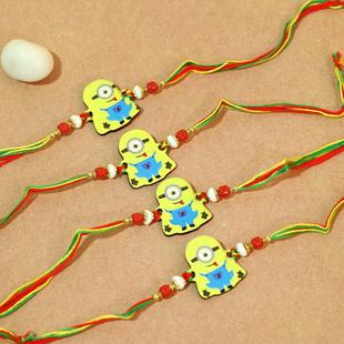 Happy Set Of Minion Rakhi