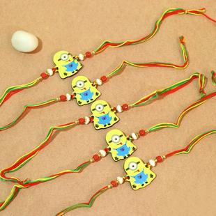 Attractive Minion Rakhi Set