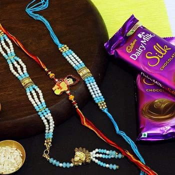 Family Rakhi Set with Silk Chocolates