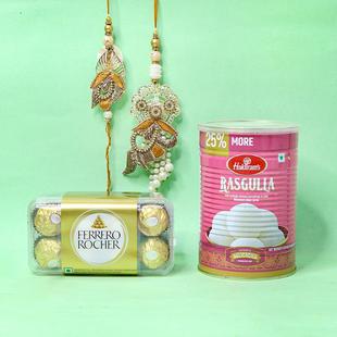 Rakhi with Rasgulla Combo