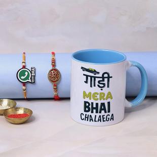 Coffee Mug Treat for Bro with Rakhis