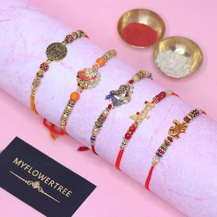 Beautiful Set Of Rakhi