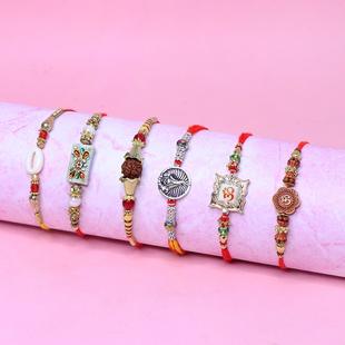 A Mixture Of 5 Designer Rakhi