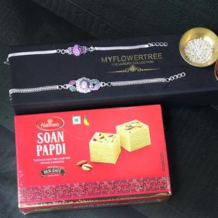 Deletable Soan Papdi With Rakhi