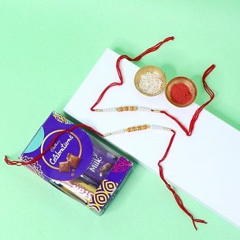 2 Pearl Rakhi N Cadbury Celebrations