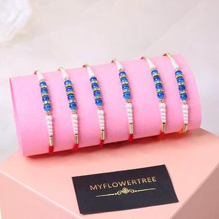 Beautiful Pearl Rakhi Set