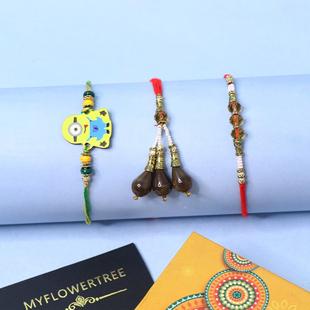 Trio Happy Rakhi Combo