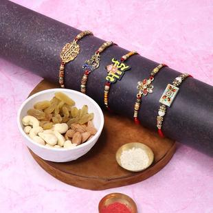 Combo Of Refreshing Dryfruit N Rakhi