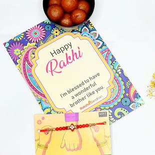 Pearl Rakhi with Gulab Jamun