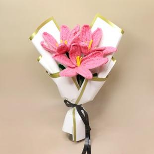 Lily Crochet Flower Bouquet